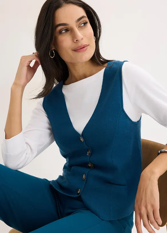 Strikkevest, bonprix