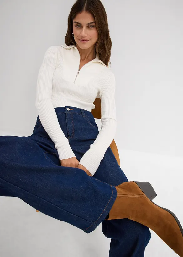 Ballongjeans Mid Waist, supersoft, bonprix