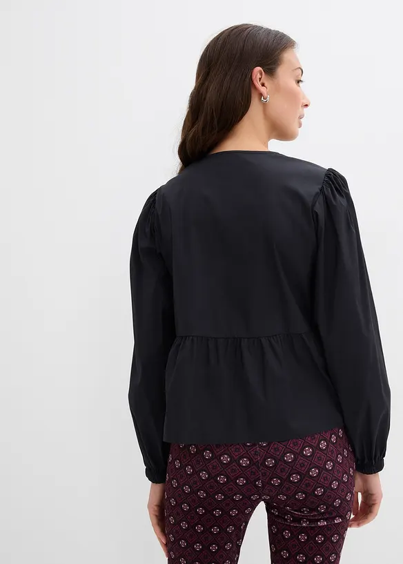 Bluse med sløyfedetaljer, bonprix