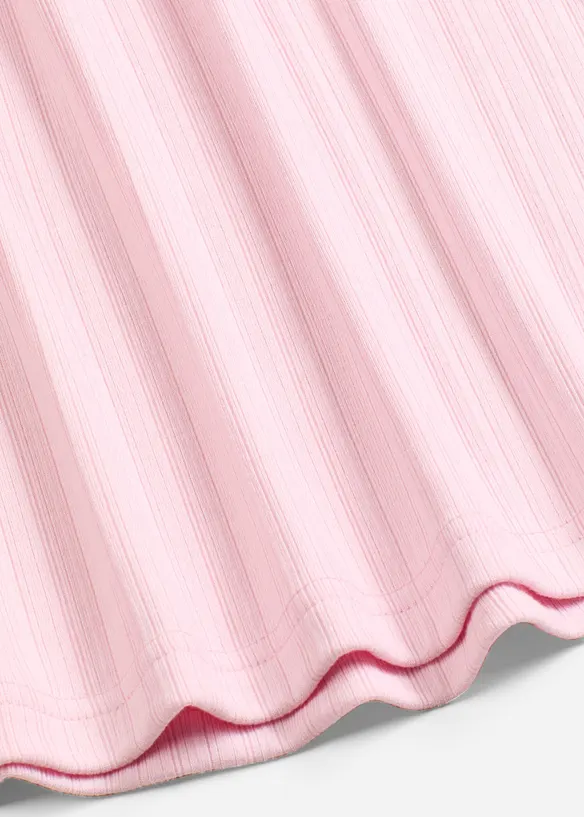 Langermet, ribbet topp, bonprix