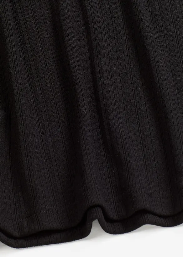 Langermet, ribbet topp, bonprix