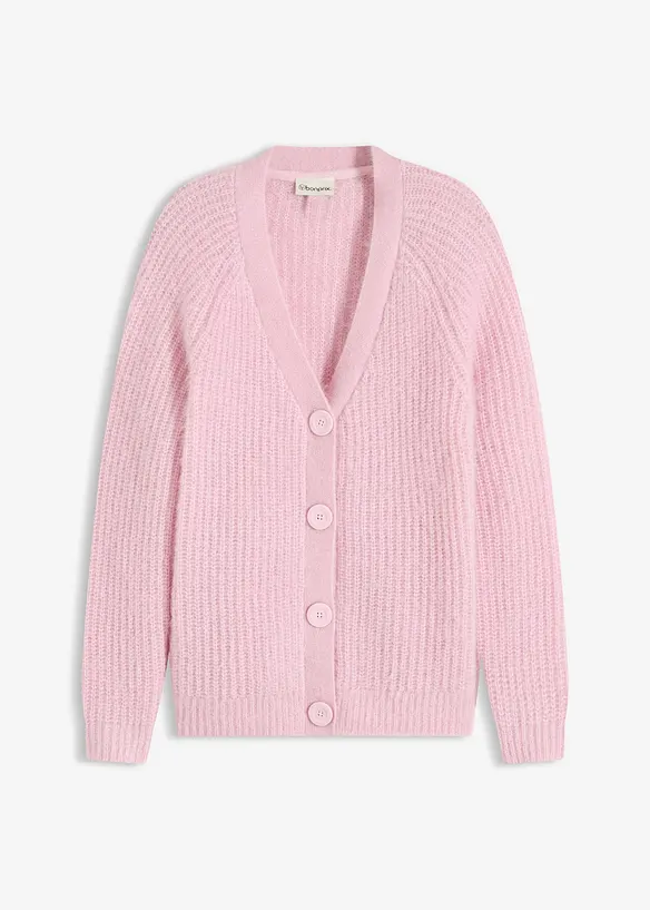 Cardigan i grov ribbestrikk, bonprix
