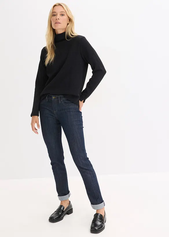 Sweatshirt med st&aring;krage, bonprix