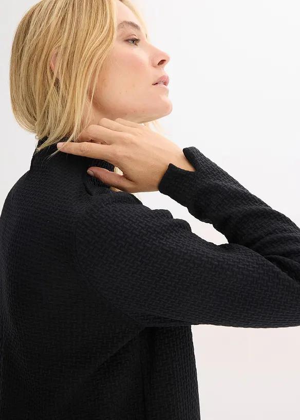 Sweatshirt med st&aring;krage, bonprix