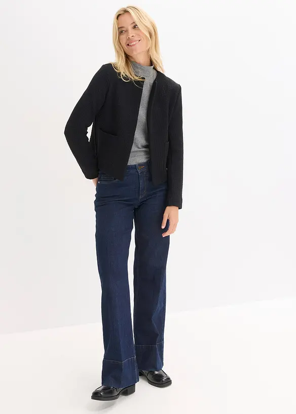 Kort jersey-blazer, bonprix