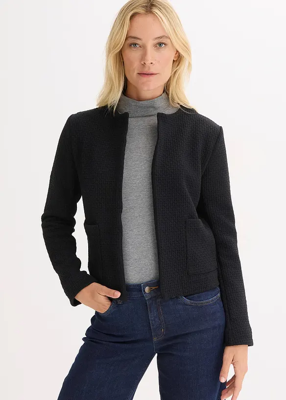 Kort jersey-blazer, bonprix