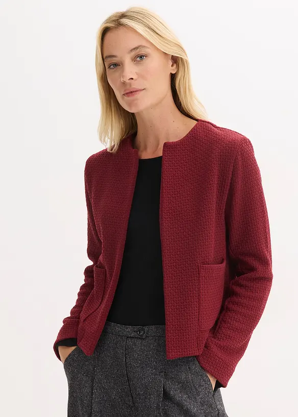 Kort jersey-blazer, bonprix