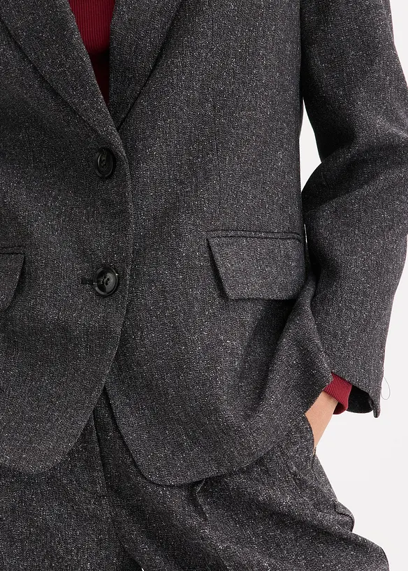 Oversized blazer i tynn viskosemiks, bonprix