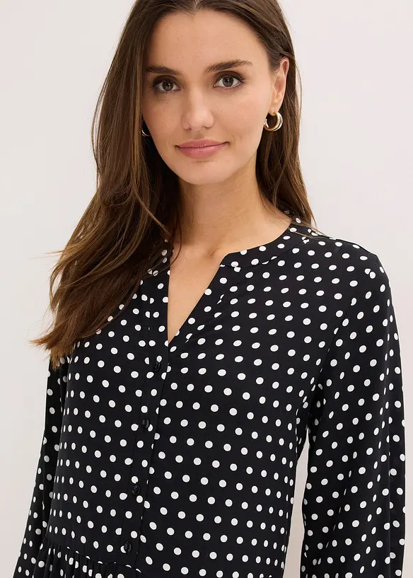 Midikjole i lett viskose, bonprix