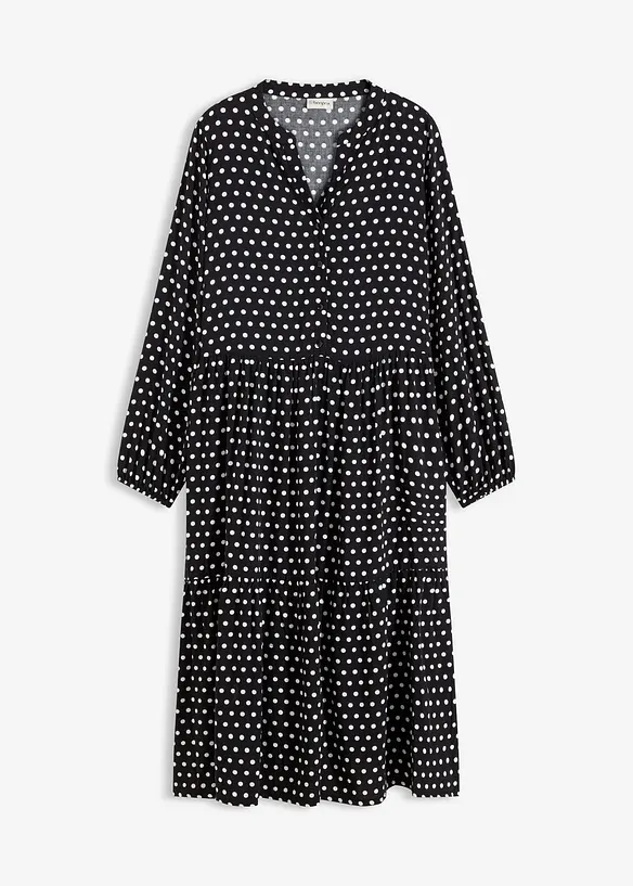 Midikjole i lett viskose, bonprix