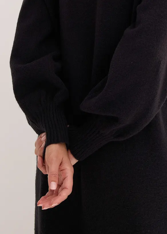 Kort, strikket kjole, bonprix