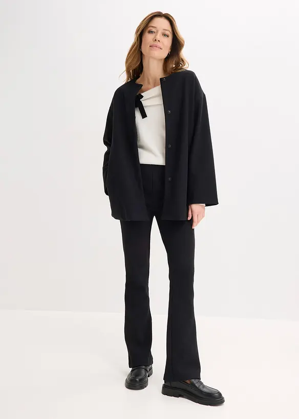 Crinkle bukse i jersey, bonprix