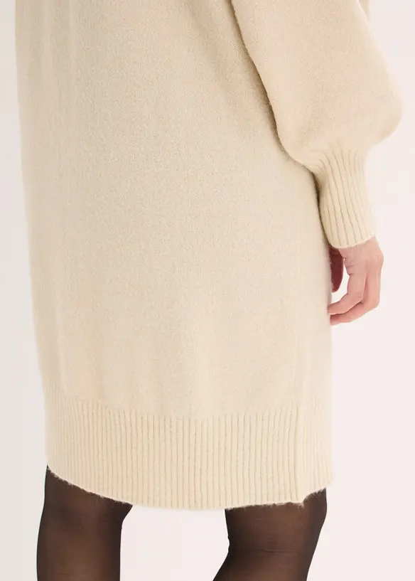 Kort, strikket kjole, bonprix