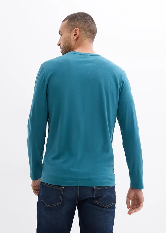 Langermet bestefartr&oslash;ye i &oslash;kologisk bomull (2-pack), bonprix