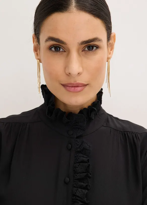 Bluse i luftig krepp, bonprix