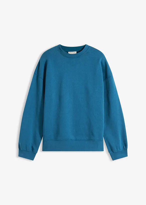 Oversized sweatshirt i 100% bomull, bonprix