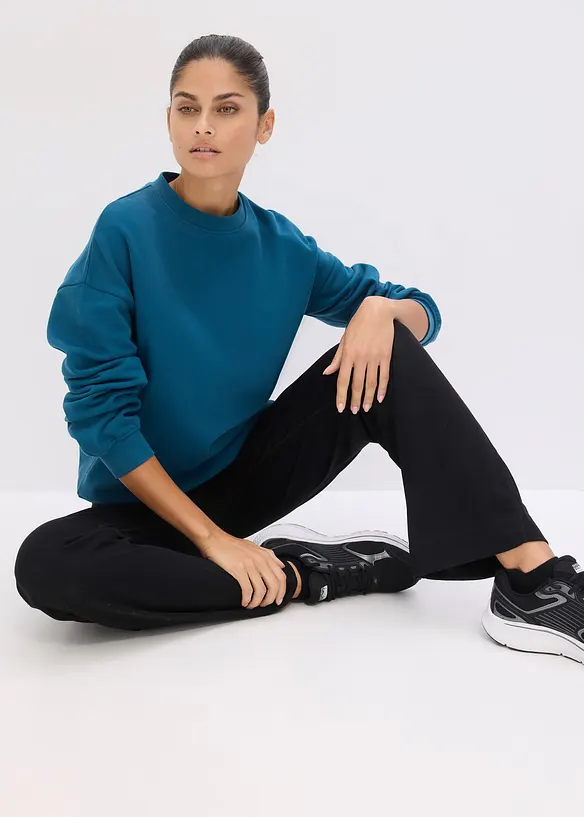 Oversized sweatshirt i 100% bomull, bonprix