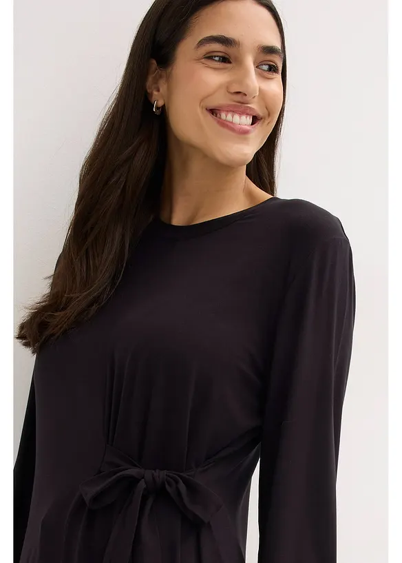 Langermet topp i myk viskosemiks, bonprix