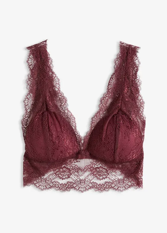 Bralette i tynt blondemateriale, bonprix