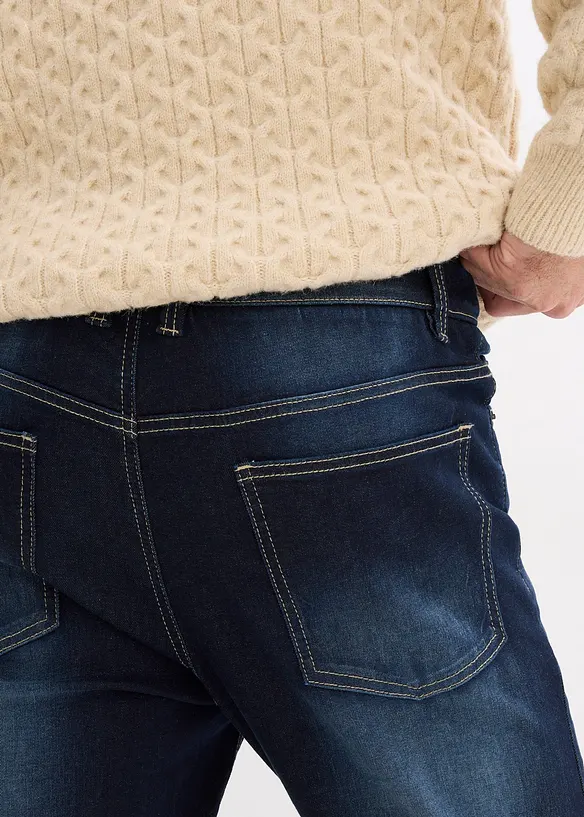 Classic Fit stretch-jeans med komfortlinning, Bootcut, bonprix