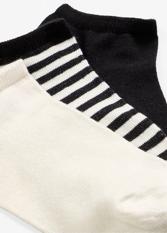 Ankelsokker med &oslash;kologisk bomull (6-pack), bonprix