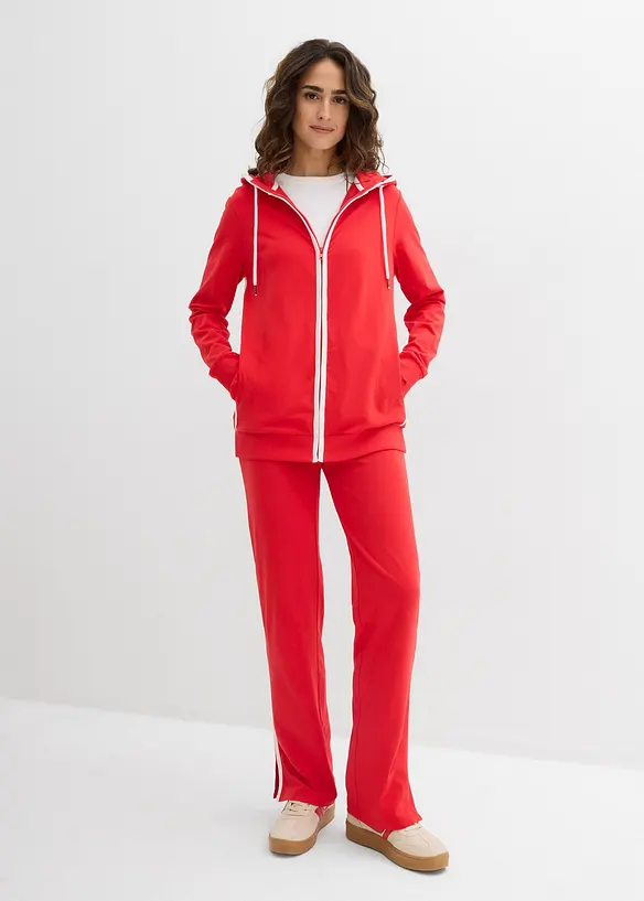 Joggedress i bomull med elastan, bonprix