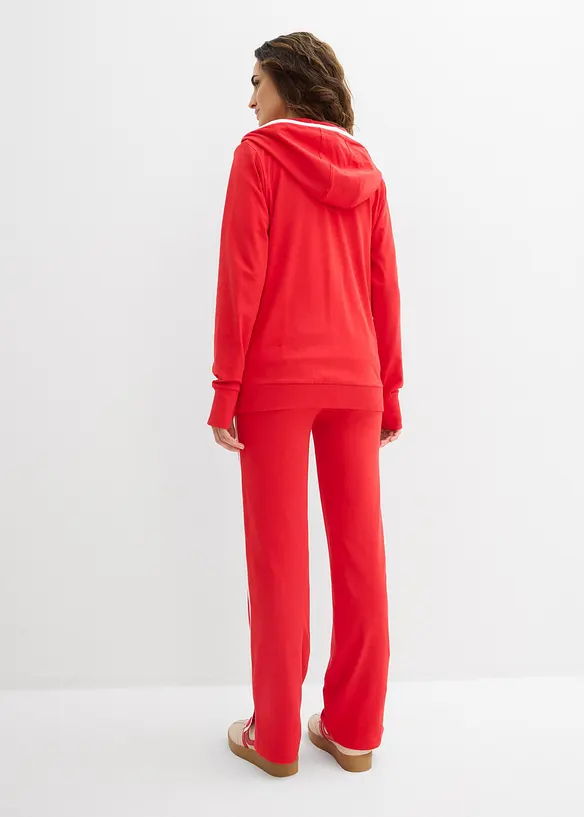 Joggedress i bomull med elastan, bonprix