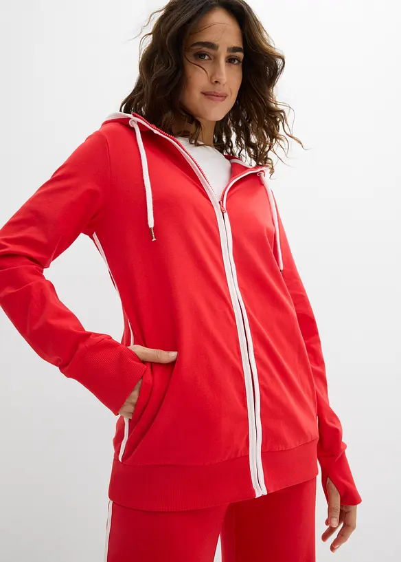 Joggedress i bomull med elastan, bonprix