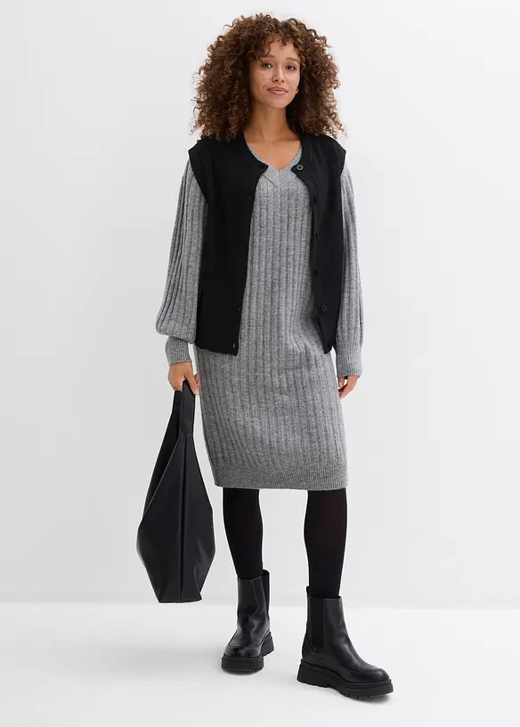 Strikkekjole, bonprix