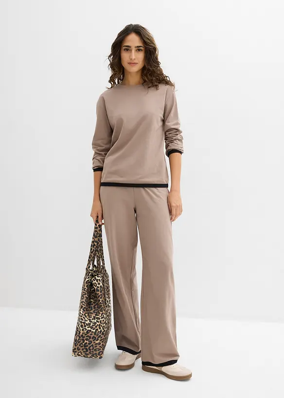 Treningsdrakt i bomull (Sett i 2 deler), bonprix