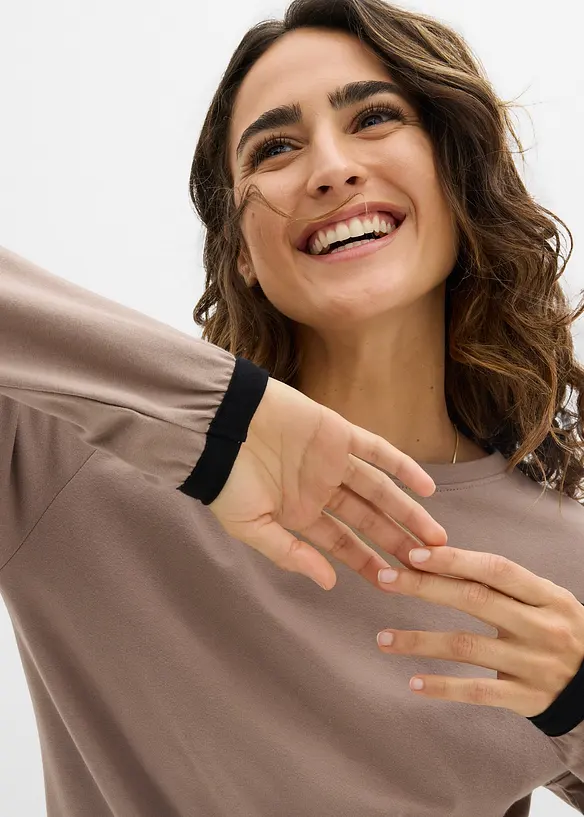 Treningsdrakt i bomull (Sett i 2 deler), bonprix