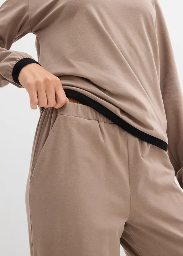 Treningsdrakt i bomull (Sett i 2 deler), bonprix