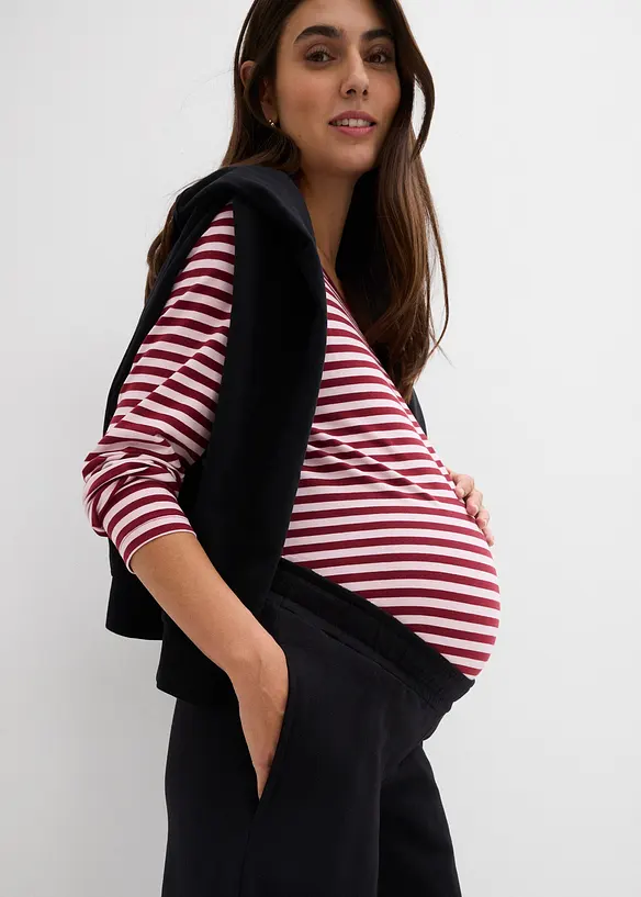 2-i-1-mamma-sweatbukse med regulerbart b&aring;nd i livet, bonprix