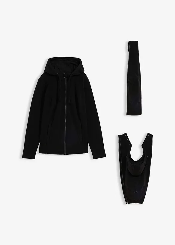 4-i-1-fleecejakke med babyinnfelling og b&aelig;refunksjon foran og bak, bonprix