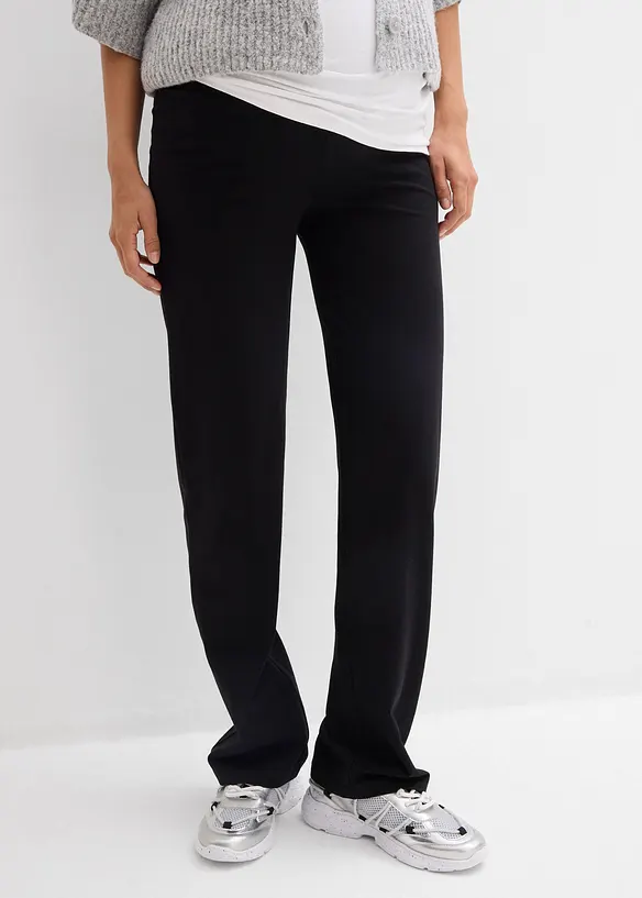 2-i-1-jerseybukse for graviditeten og tiden etterp&aring; med nedbrettbar linning, bonprix