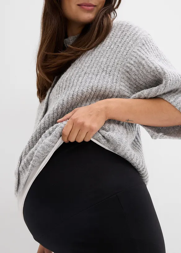 2-i-1-jerseybukse for graviditeten og tiden etterp&aring; med nedbrettbar linning, bonprix