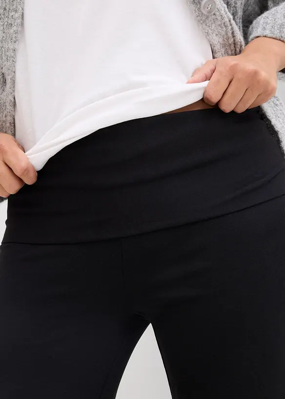 2-i-1-jerseybukse for graviditeten og tiden etterp&aring; med nedbrettbar linning, bonprix