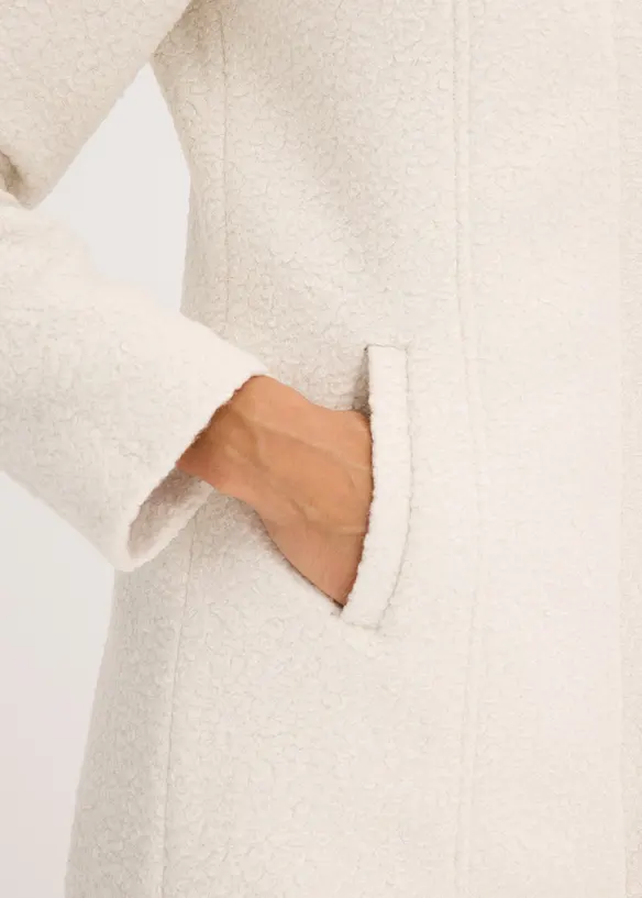 Kort k&aring;pe i boucl&eacute;, bonprix