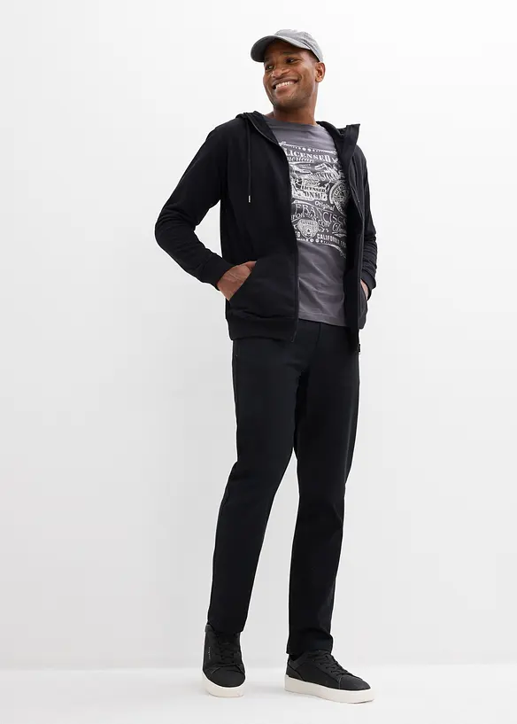 Langermet topp i &oslash;kologisk bomull, bonprix