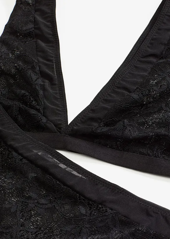 Bustier og stringtruse med høy midje (2-delt sett), bonprix