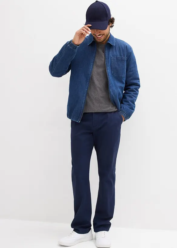 Chinos i ren bomull og Regular Fit-modell, Straight, bonprix