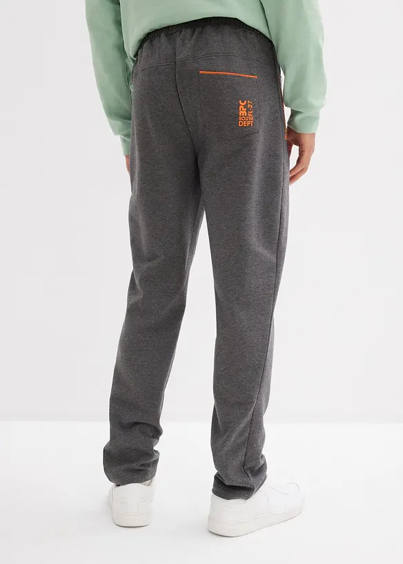 Joggebukse med praktiske glidelåslommer av økologisk bomull, bonprix