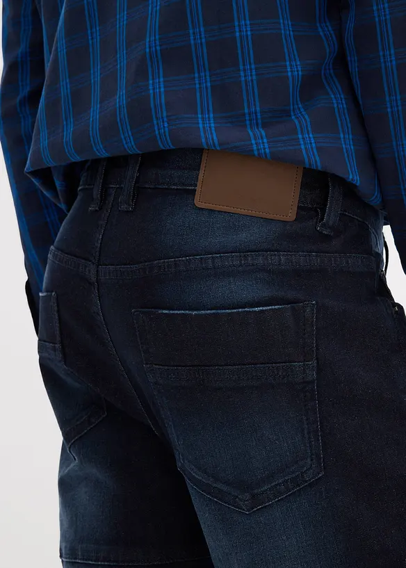 Slim Fit cargo-stretchjeans, Straight, bonprix