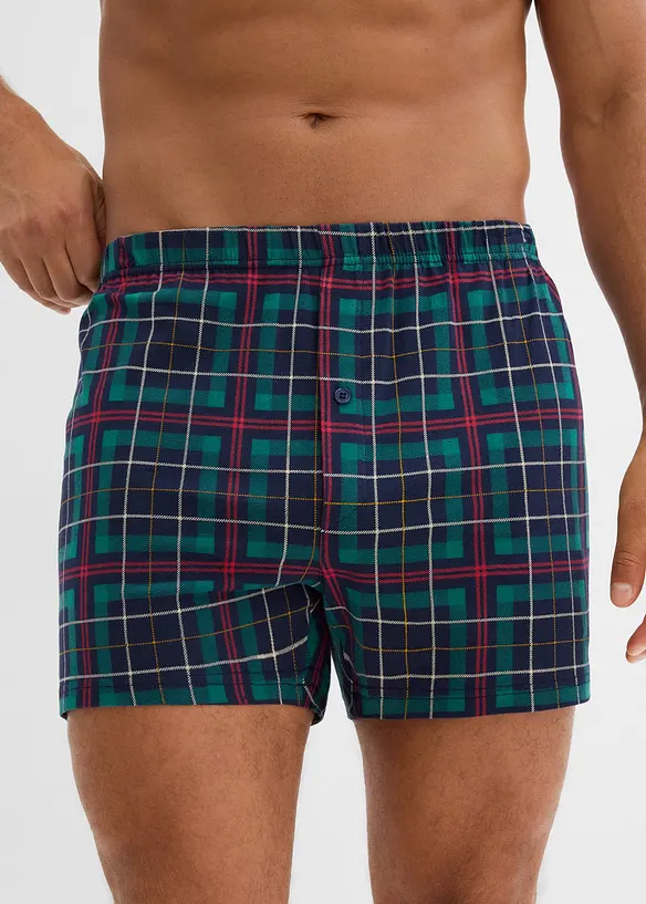 Boksershorts i jersey med bomull og l&oslash;s passform, bonprix