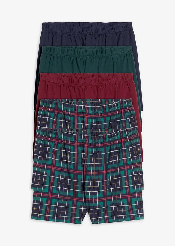 Boksershorts i jersey med bomull og l&oslash;s passform, bonprix