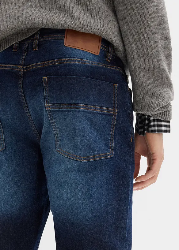 Regular Fit-jeans med stretch i lett denim, Straight (2-pack), bonprix