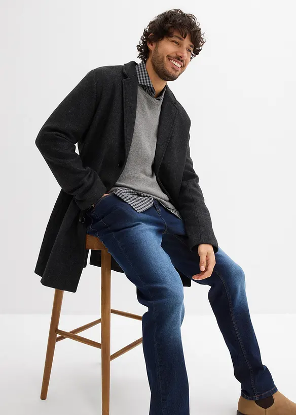 Regular Fit-jeans med stretch i lett denim, Straight (2-pack), bonprix