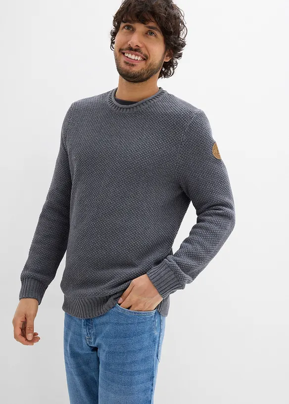Genser med resirkulert bomull, bonprix