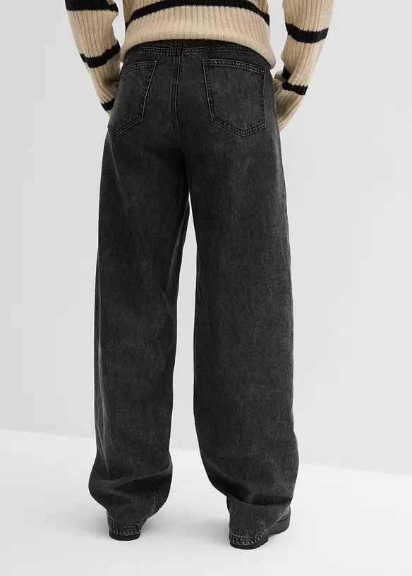 Ballong-jeans, Mid Waist, bonprix