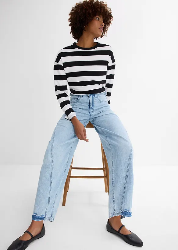 Barrel jeans, Mid Waist, bonprix